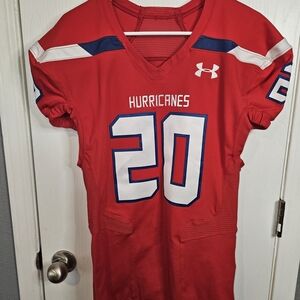 Under Armour Red and White Men's Jersey